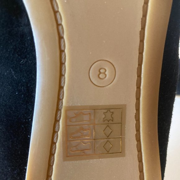 J Crew Black Suede Ballet Flats - NWOT - Picture 5 of 9